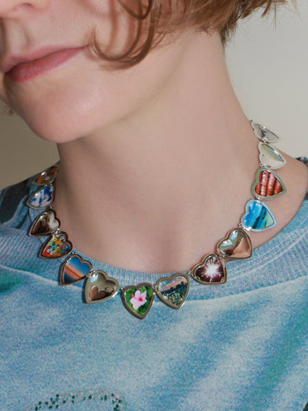 Open Hearts Necklace — Marland Backus – Marland Backus