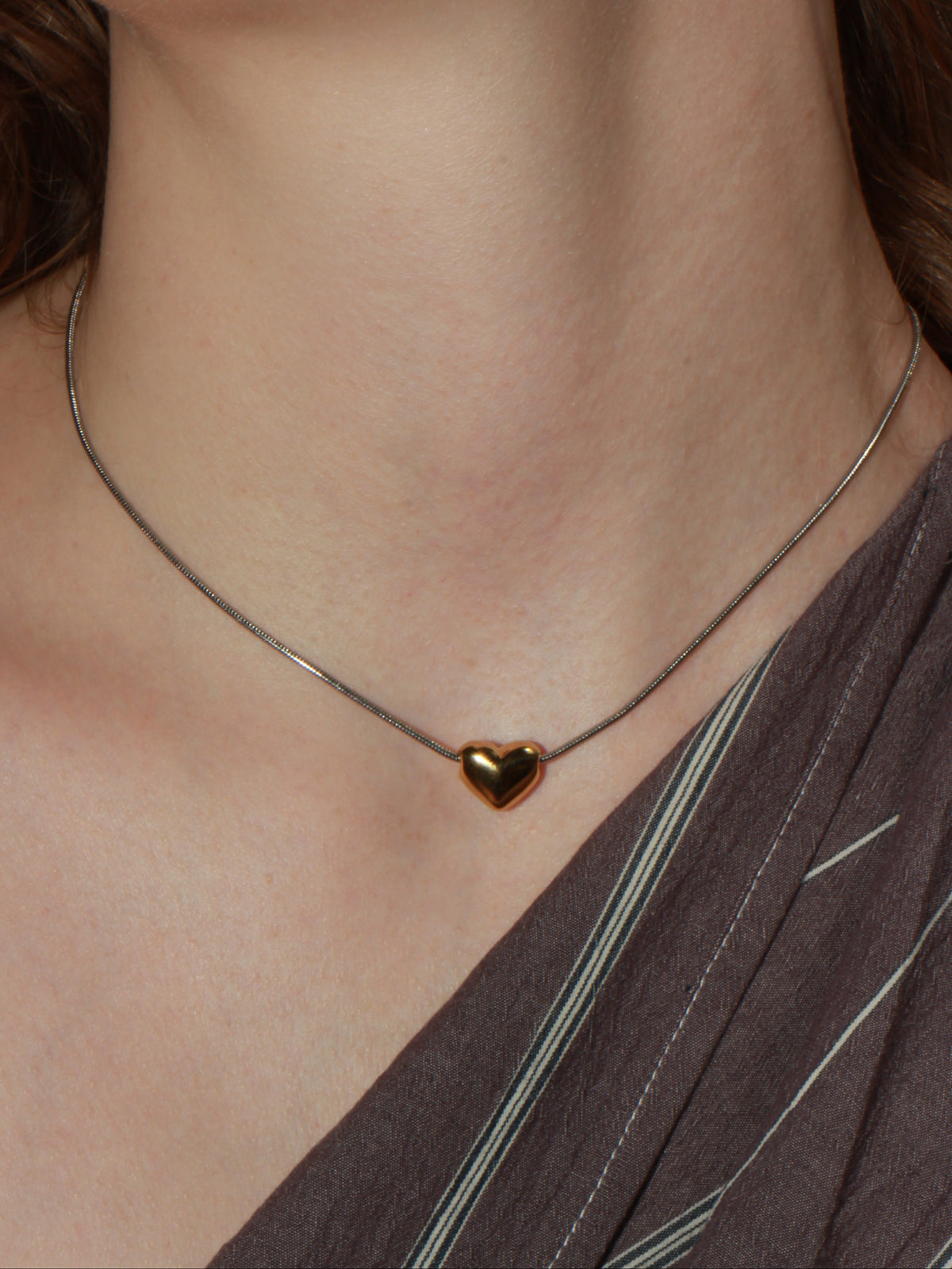 Baby Heart Necklace Gold