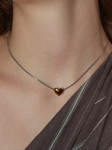 Baby Heart Necklace Gold