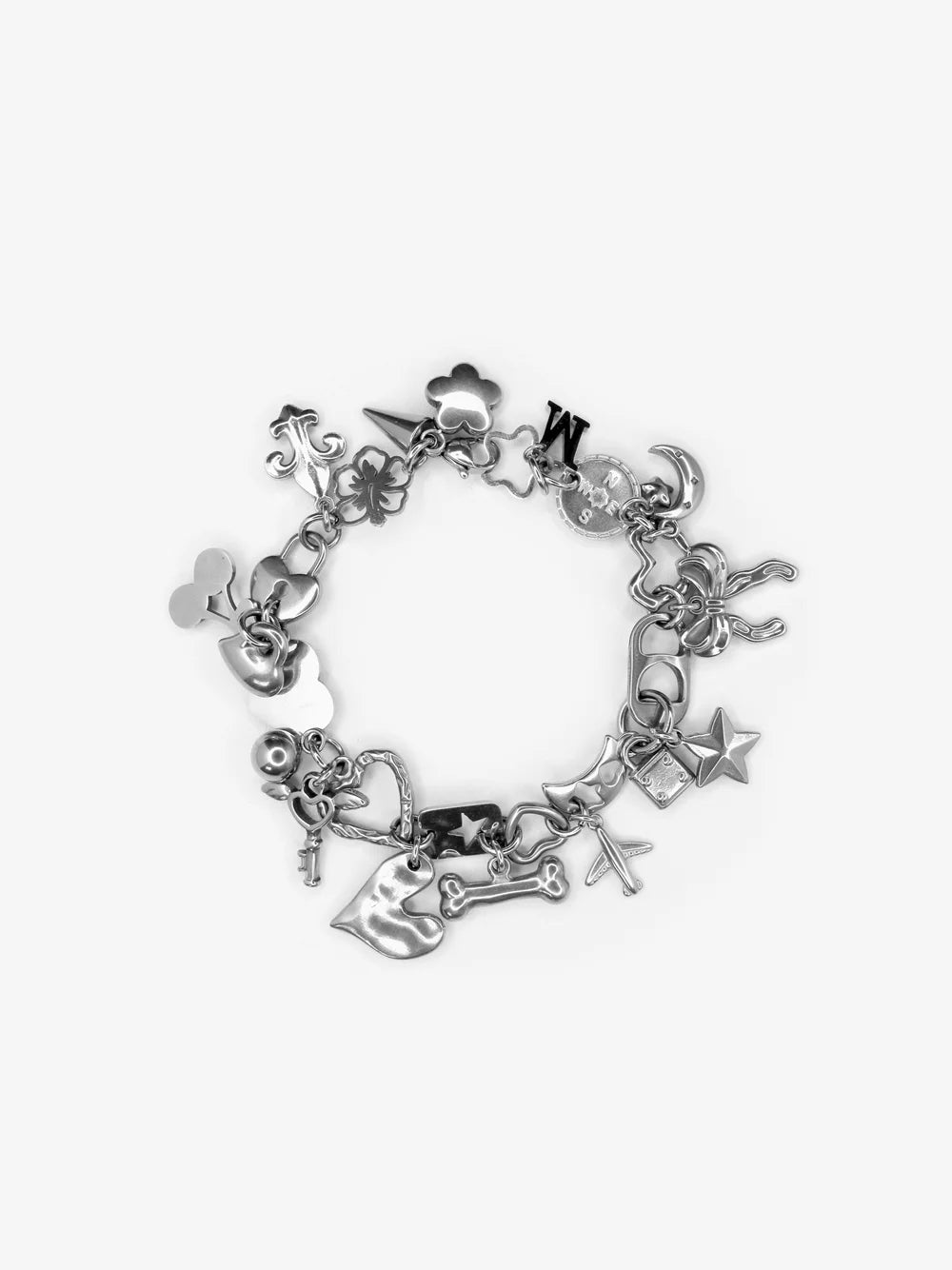 Chrome Charm Bracelet — Marland Backus – Marland Backus Chrome Charm Bracelet — Marland Backus – Marland Backus