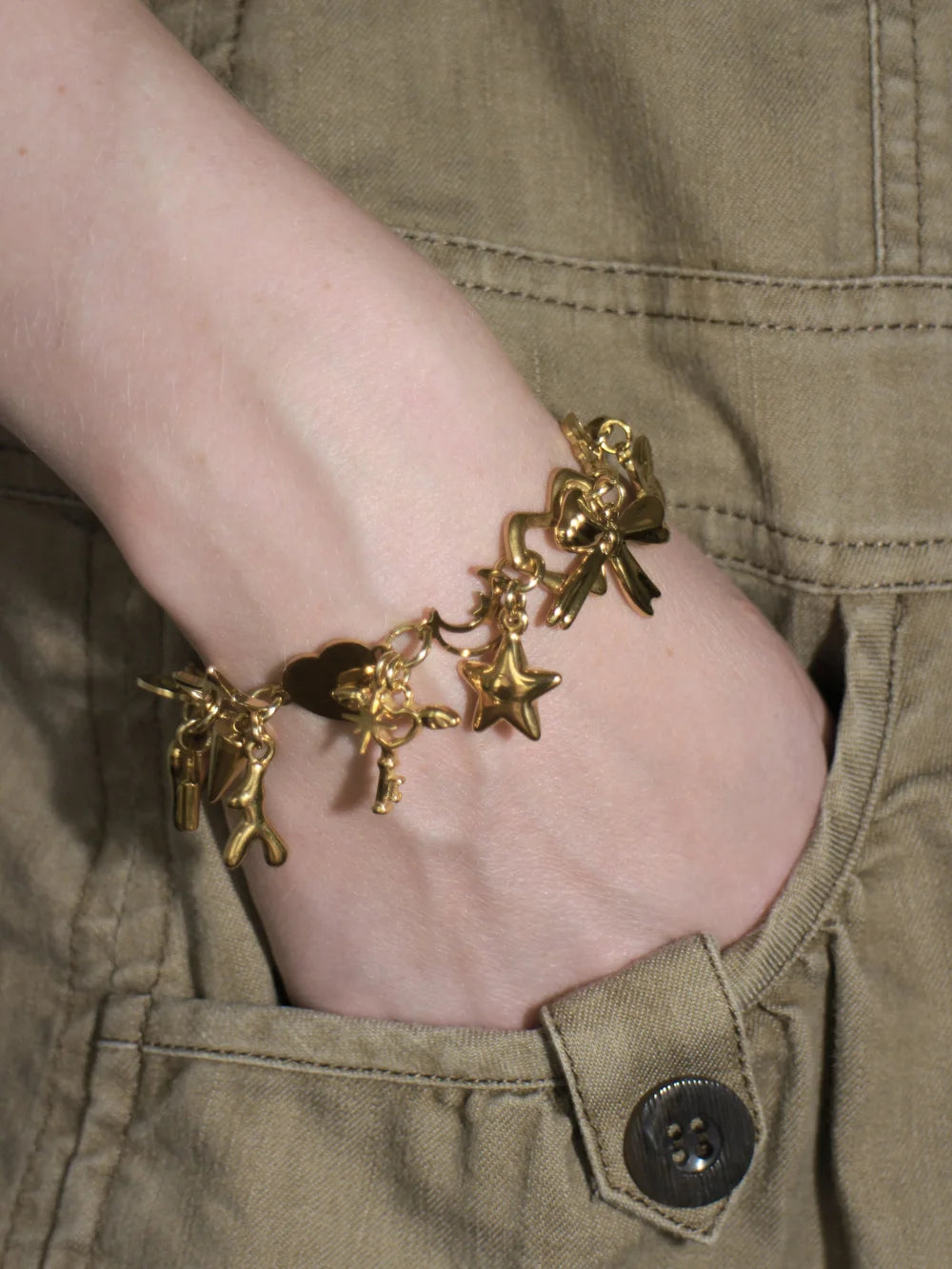 Gold Charm Bracelet
