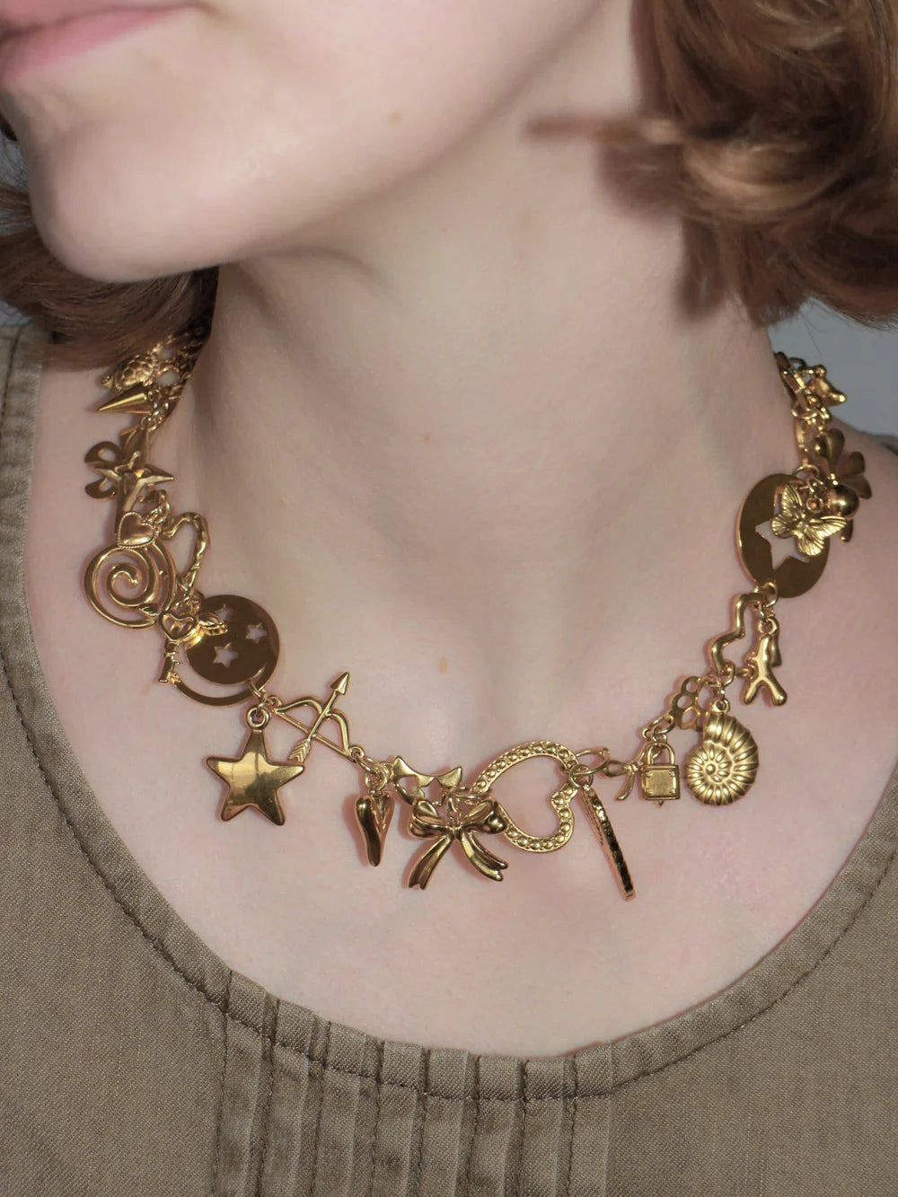 Gold Charm Necklace
