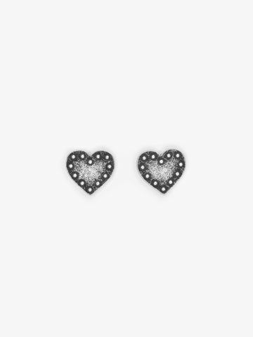 Heavy Metal Heart Earring