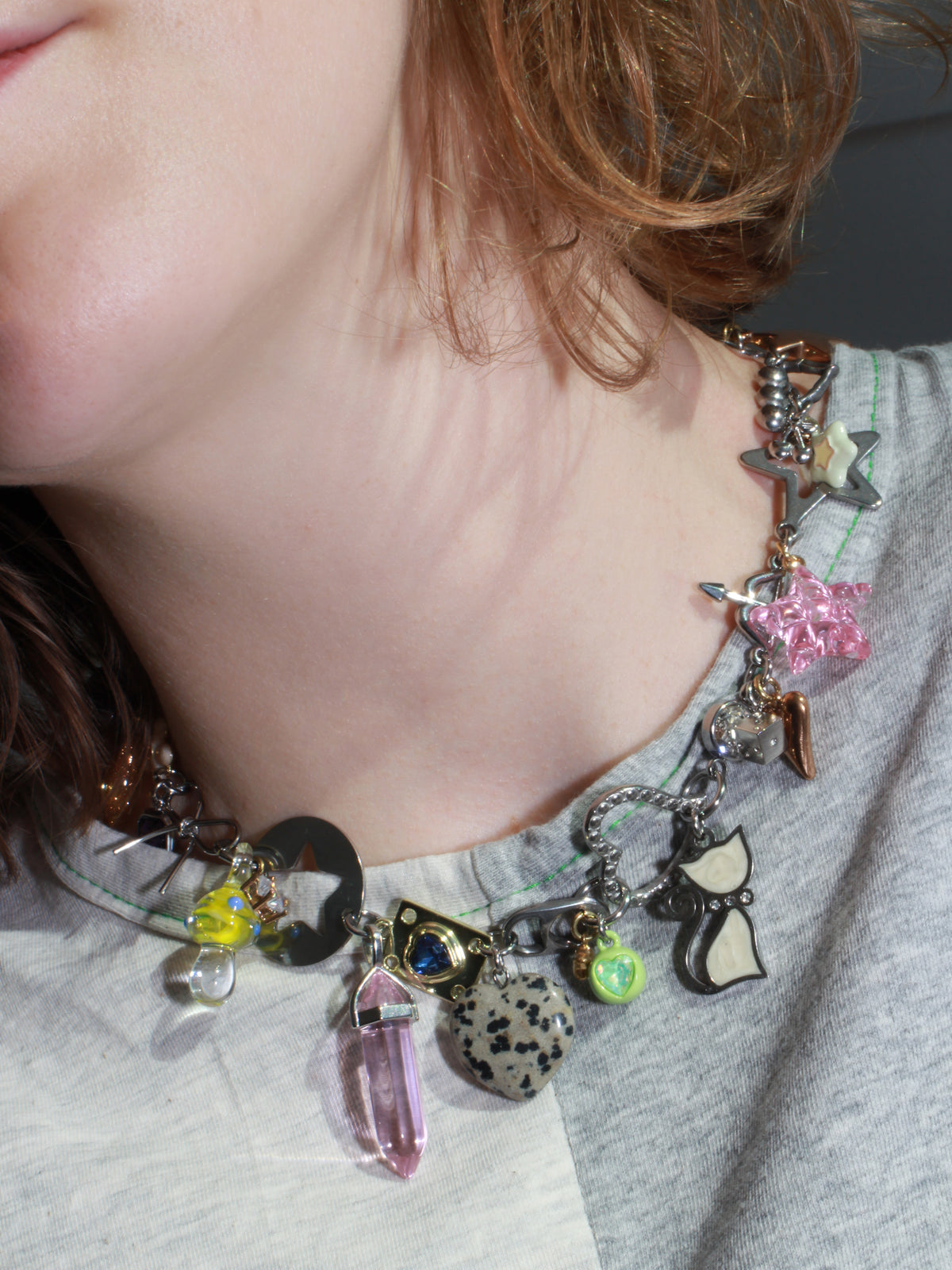 Rosy Charm Necklace