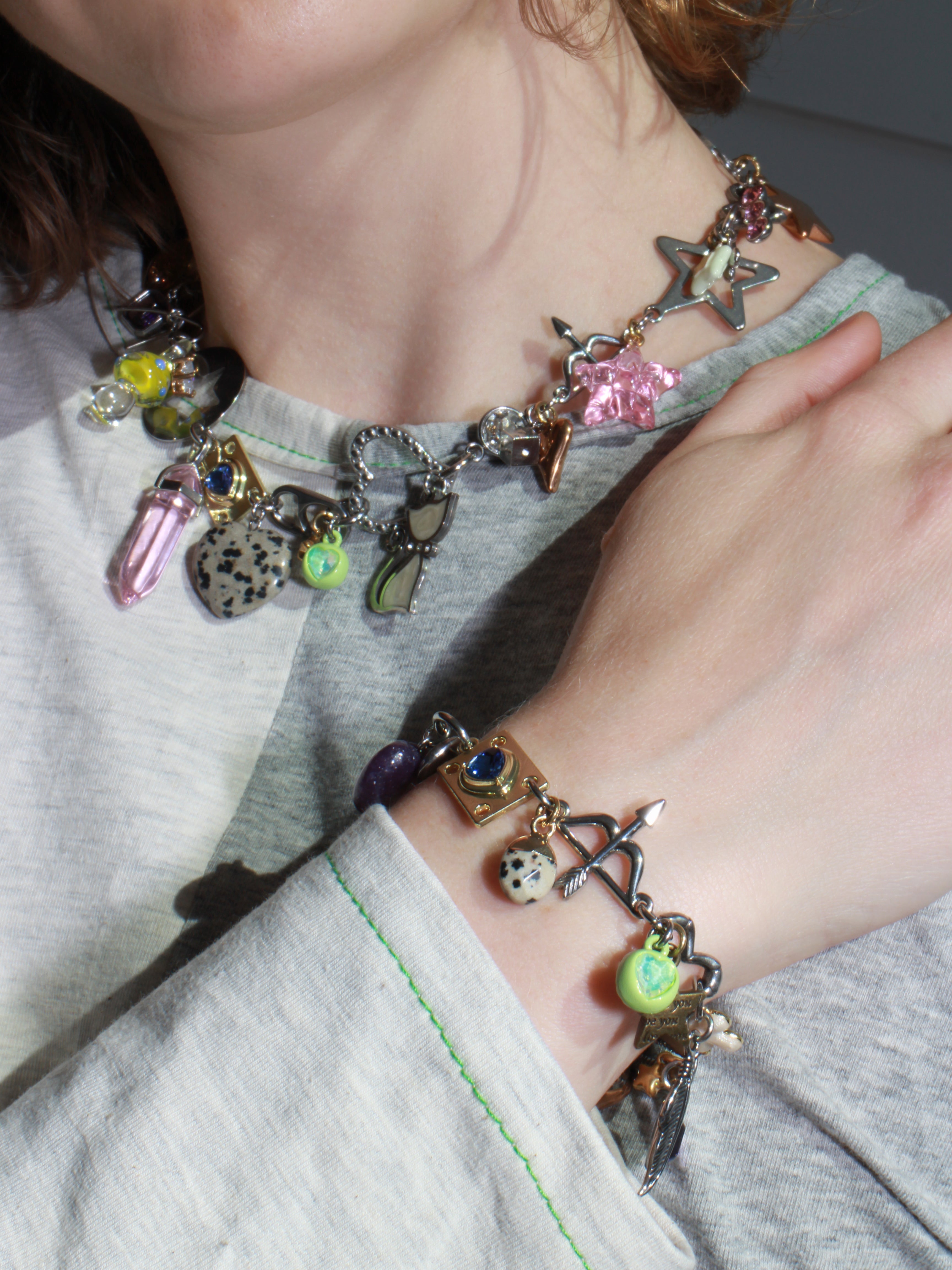 Rosy Charm Bracelet